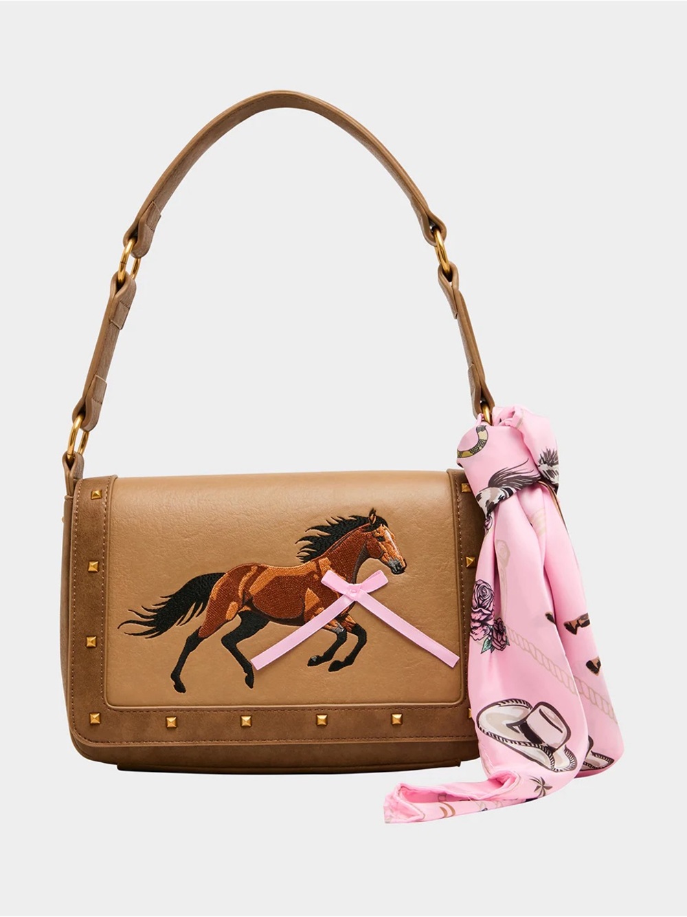 Betsey Johnson THE MANE EVENT Horse SHOULDER BAG BROWN New with tags NWT